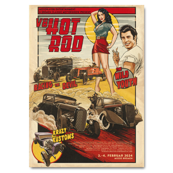 Poster V8 Hot Rods